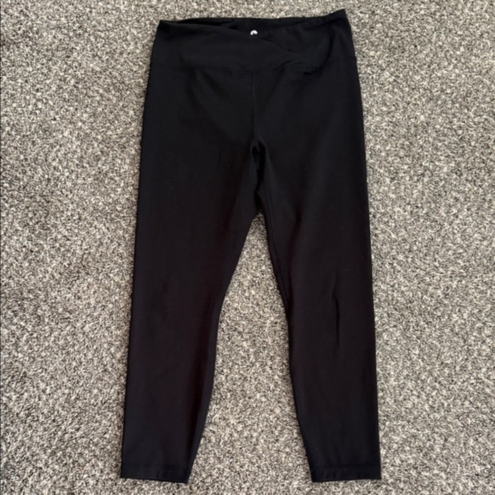 Black 90 degree by reflex women’s large crossover Leggings